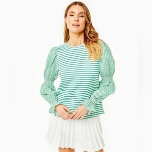 Addison Bay Soft Luxe Prep Pullover Sweatshirt